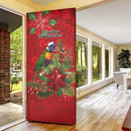 Aussie Rainbow lorikeet Door Cover Aboriginal Inspired Christmas - Aussie Hoodie