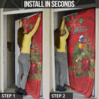 Aussie Rainbow lorikeet Door Cover Aboriginal Inspired Christmas - Aussie Hoodie