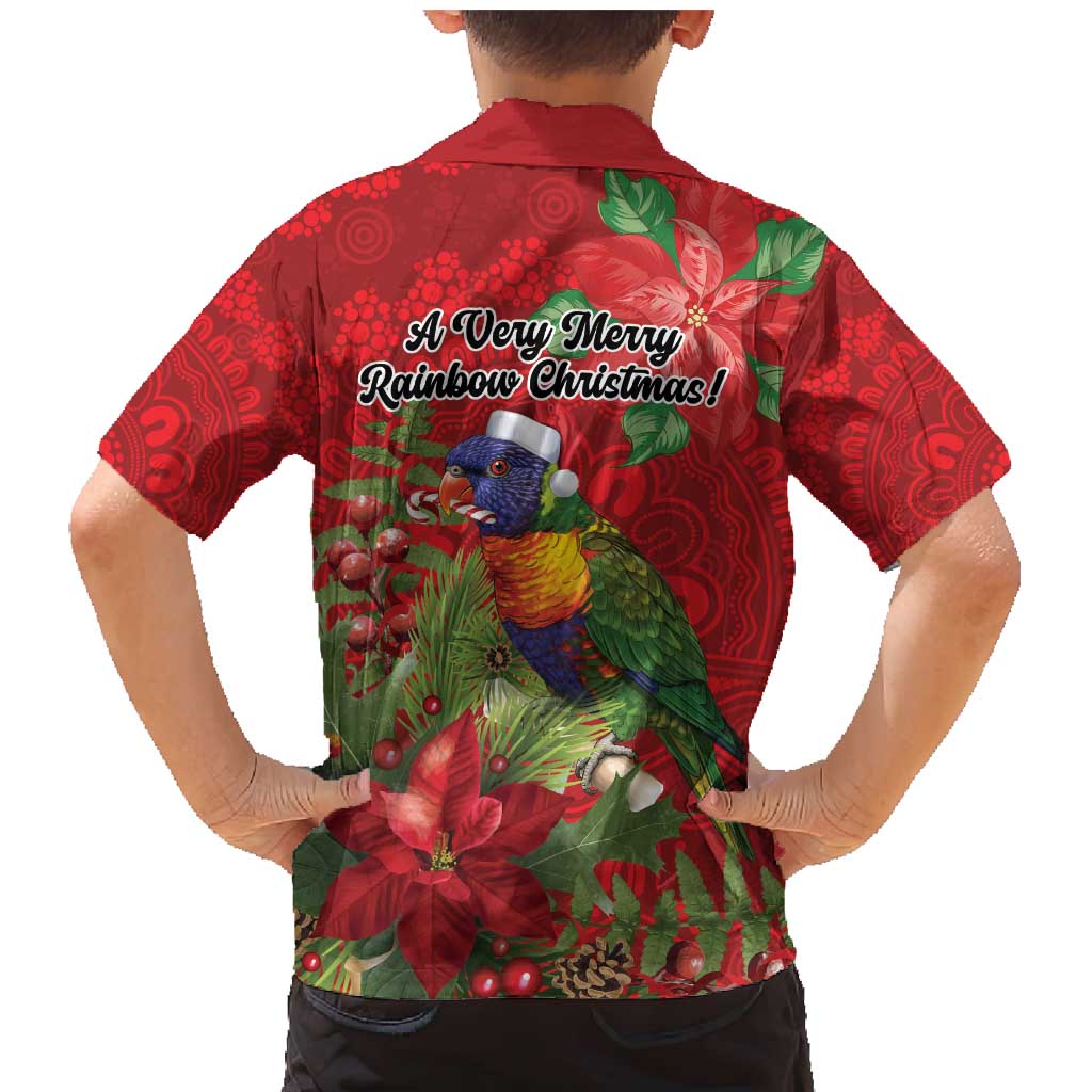 Aussie Rainbow lorikeet Family Matching Mermaid Dress and Hawaiian Shirt Aboriginal Inspired Christmas - Aussie Hoodie