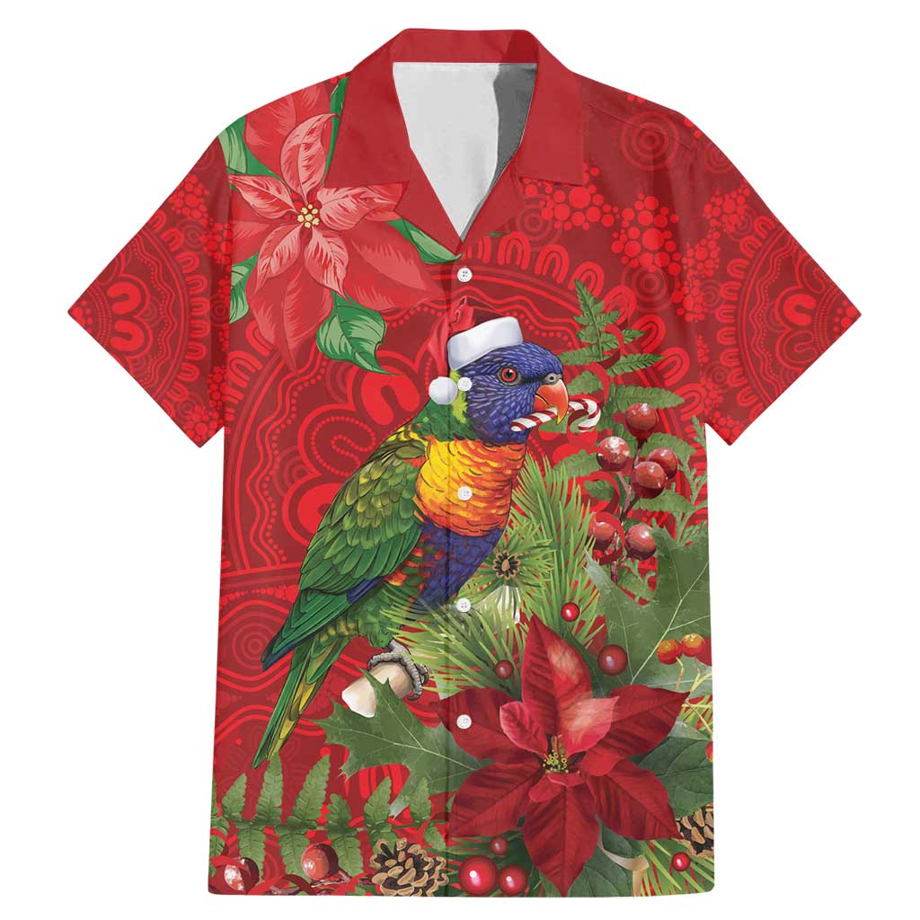 Aussie Rainbow lorikeet Family Matching Mermaid Dress and Hawaiian Shirt Aboriginal Inspired Christmas - Aussie Hoodie