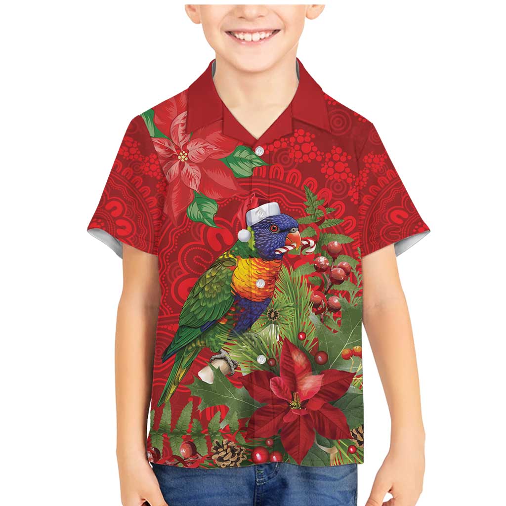 Aussie Rainbow lorikeet Family Matching Mermaid Dress and Hawaiian Shirt Aboriginal Inspired Christmas - Aussie Hoodie
