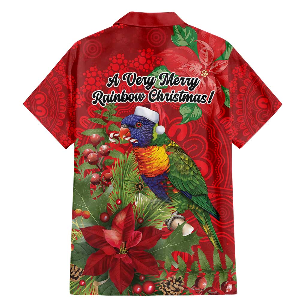 Aussie Rainbow lorikeet Family Matching Short Sleeve Bodycon Dress and Hawaiian Shirt Aboriginal Inspired Christmas - Aussie Hoodie