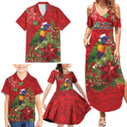 Aussie Rainbow lorikeet Family Matching Summer Maxi Dress and Hawaiian Shirt Aboriginal Inspired Christmas - Aussie Hoodie