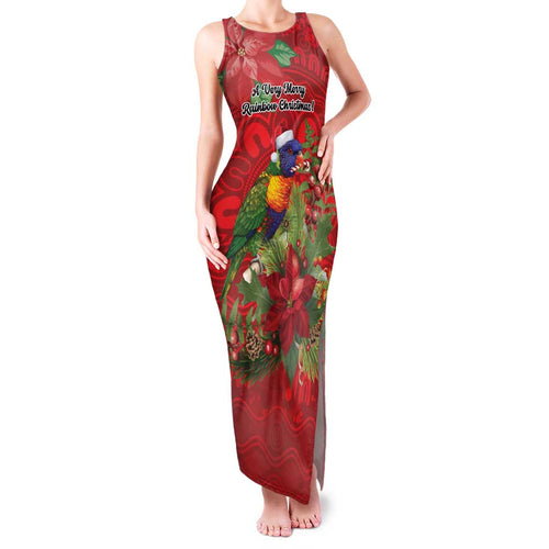 Aussie Rainbow lorikeet Family Matching Tank Maxi Dress and Hawaiian Shirt Aboriginal Inspired Christmas - Aussie Hoodie
