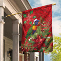 Aussie Rainbow lorikeet Garden Flag Aboriginal Inspired Christmas - Aussie Hoodie