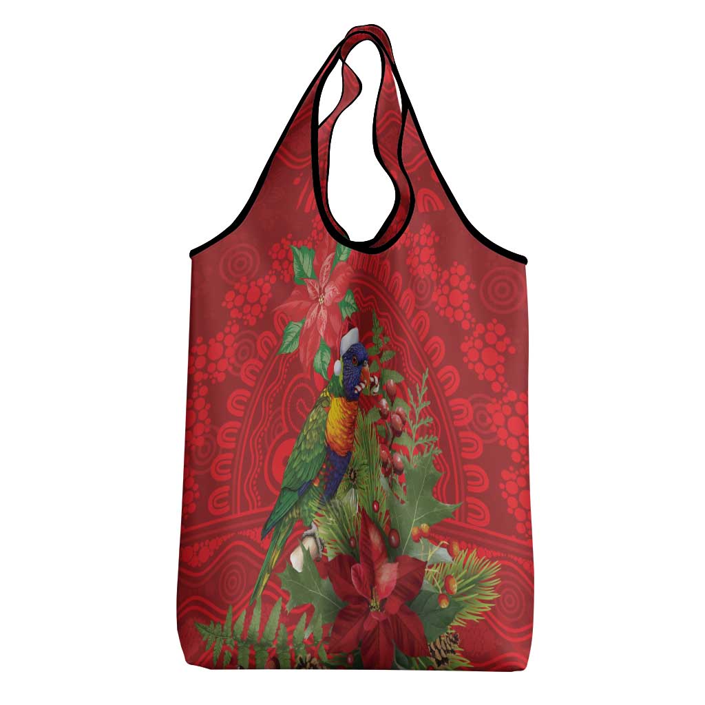 Aussie Rainbow lorikeet Grocery Bag Aboriginal Inspired Christmas - Aussie Hoodie