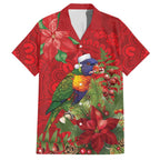 Aussie Rainbow lorikeet Hawaiian Shirt Aboriginal Inspired Christmas - Aussie Hoodie