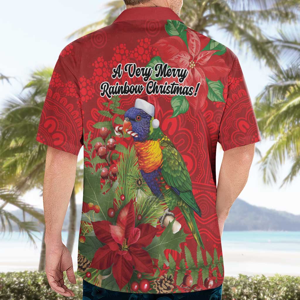 Aussie Rainbow lorikeet Hawaiian Shirt Aboriginal Inspired Christmas - Aussie Hoodie