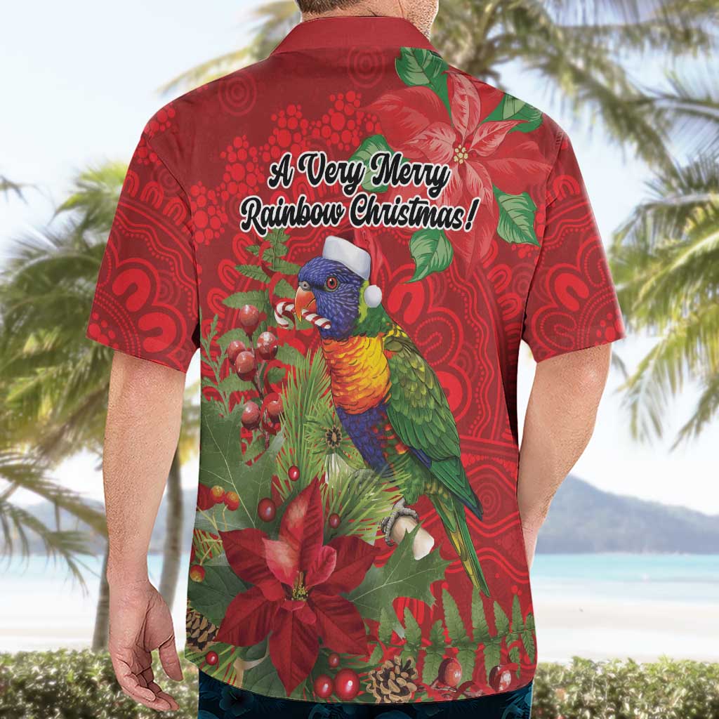Aussie Rainbow lorikeet Hawaiian Shirt Aboriginal Inspired Christmas - Aussie Hoodie