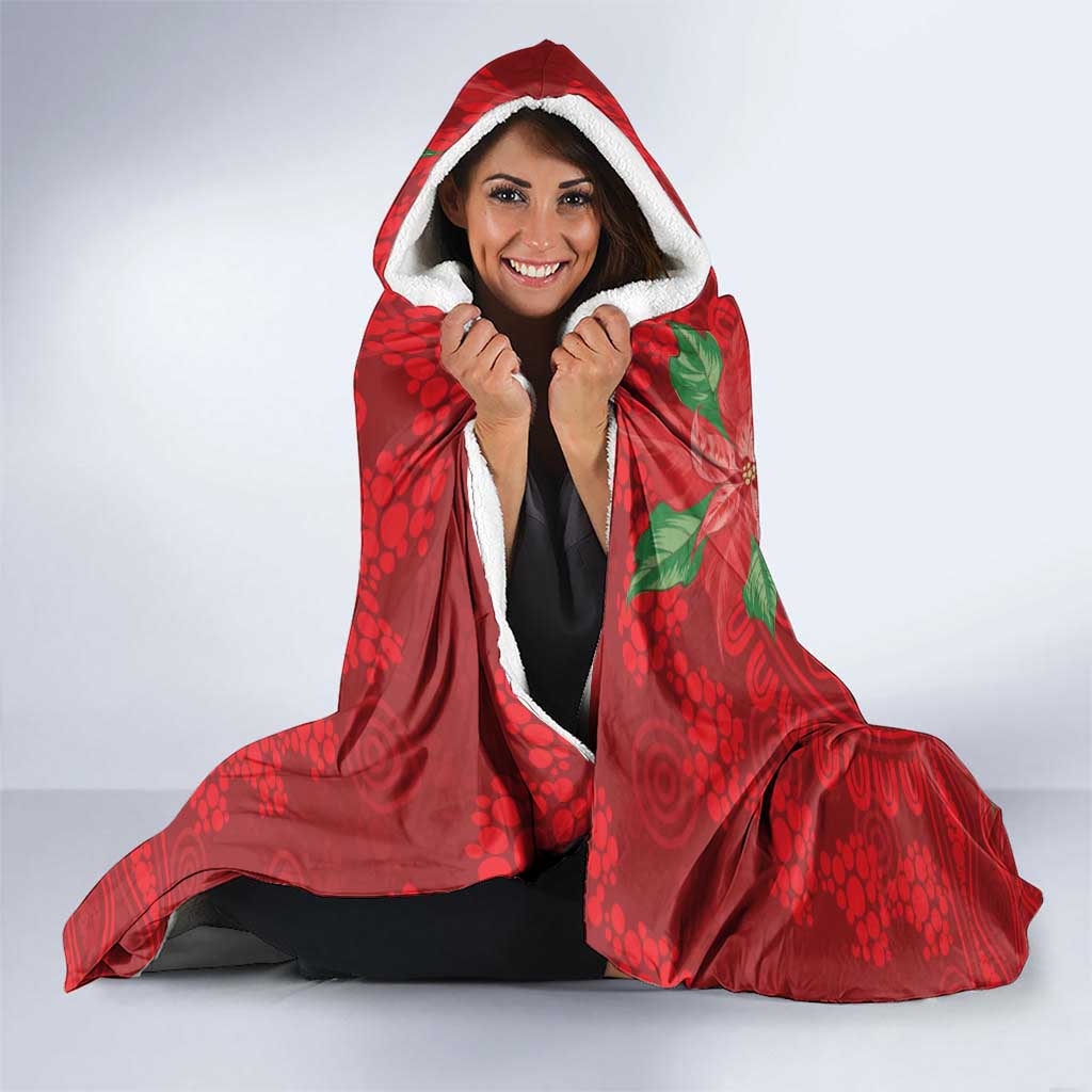 Aussie Rainbow lorikeet Hooded Blanket Aboriginal Inspired Christmas - Aussie Hoodie