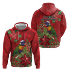 Aussie Rainbow lorikeet Hoodie Aboriginal Inspired Christmas - Aussie Hoodie