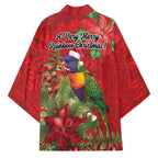 Aussie Rainbow lorikeet Kimono Aboriginal Inspired Christmas - Aussie Hoodie