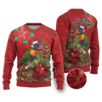 Aussie Rainbow lorikeet Ugly Christmas Sweater Aboriginal Inspired Christmas - Aussie Hoodie