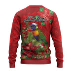 Aussie Rainbow lorikeet Ugly Christmas Sweater Aboriginal Inspired Christmas - Aussie Hoodie