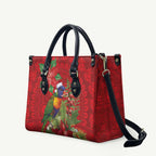 Aussie Rainbow lorikeet Leather Bag Aboriginal Inspired Christmas - Aussie Hoodie