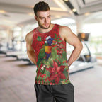 Aussie Rainbow lorikeet Men Tank Top Aboriginal Inspired Christmas - Aussie Hoodie