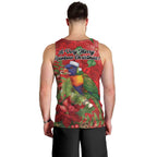Aussie Rainbow lorikeet Men Tank Top Aboriginal Inspired Christmas - Aussie Hoodie
