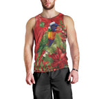 Aussie Rainbow lorikeet Men Tank Top Aboriginal Inspired Christmas - Aussie Hoodie