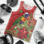 Aussie Rainbow lorikeet Men Tank Top Aboriginal Inspired Christmas - Aussie Hoodie