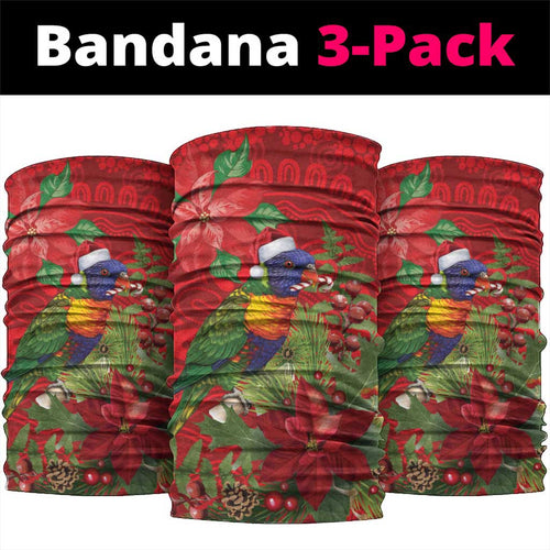 Aussie Rainbow lorikeet Neck Gaiter Aboriginal Inspired Christmas - Aussie Hoodie