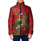 Aussie Rainbow lorikeet Padded Jacket Aboriginal Inspired Christmas - Aussie Hoodie
