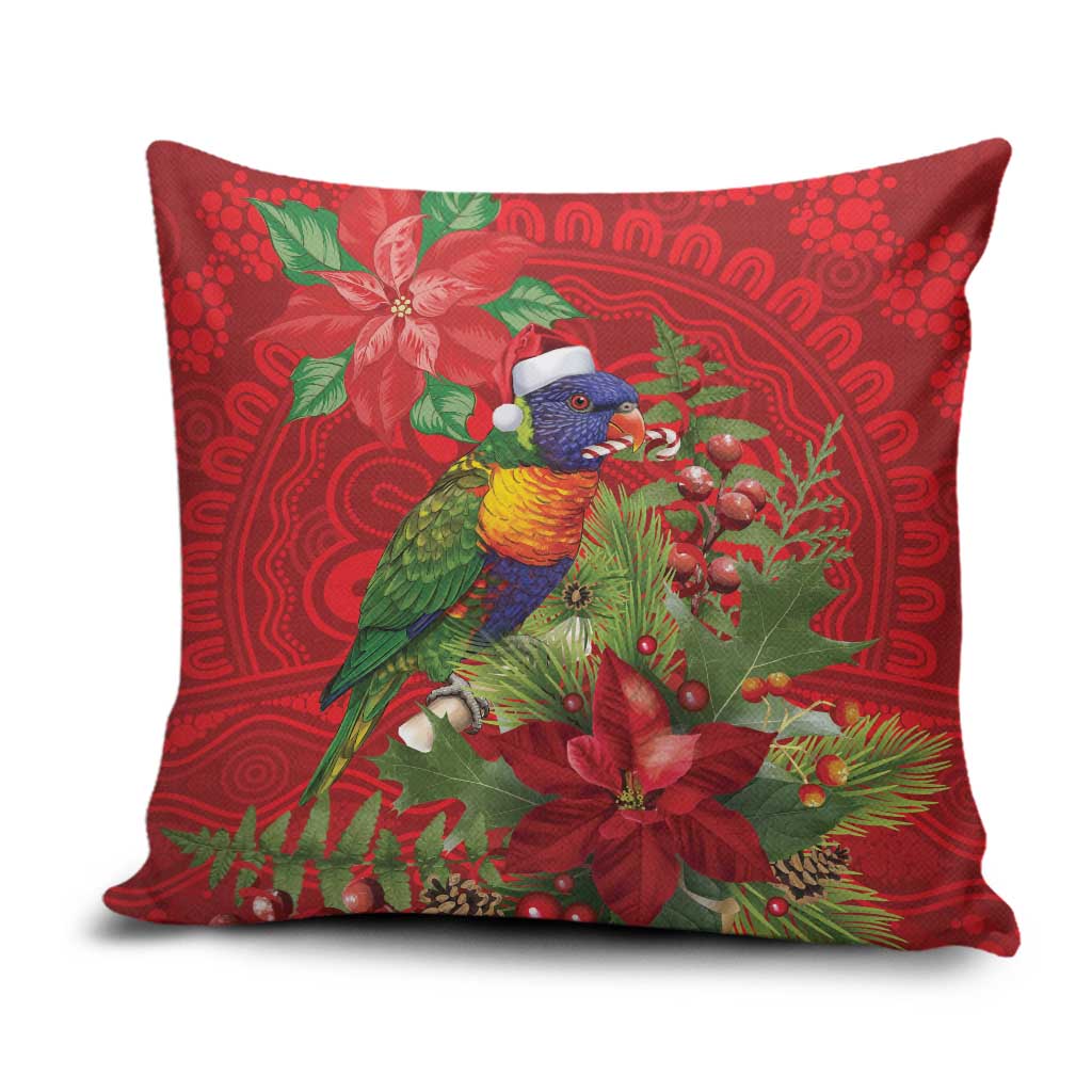 Aussie Rainbow lorikeet Pillow Cover Aboriginal Inspired Christmas - Aussie Hoodie