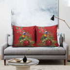 Aussie Rainbow lorikeet Pillow Cover Aboriginal Inspired Christmas - Aussie Hoodie