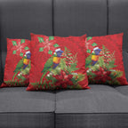 Aussie Rainbow lorikeet Pillow Cover Aboriginal Inspired Christmas - Aussie Hoodie