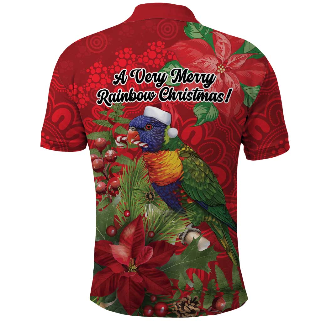 Aussie Rainbow lorikeet Polo Shirt Aboriginal Inspired Christmas - Aussie Hoodie