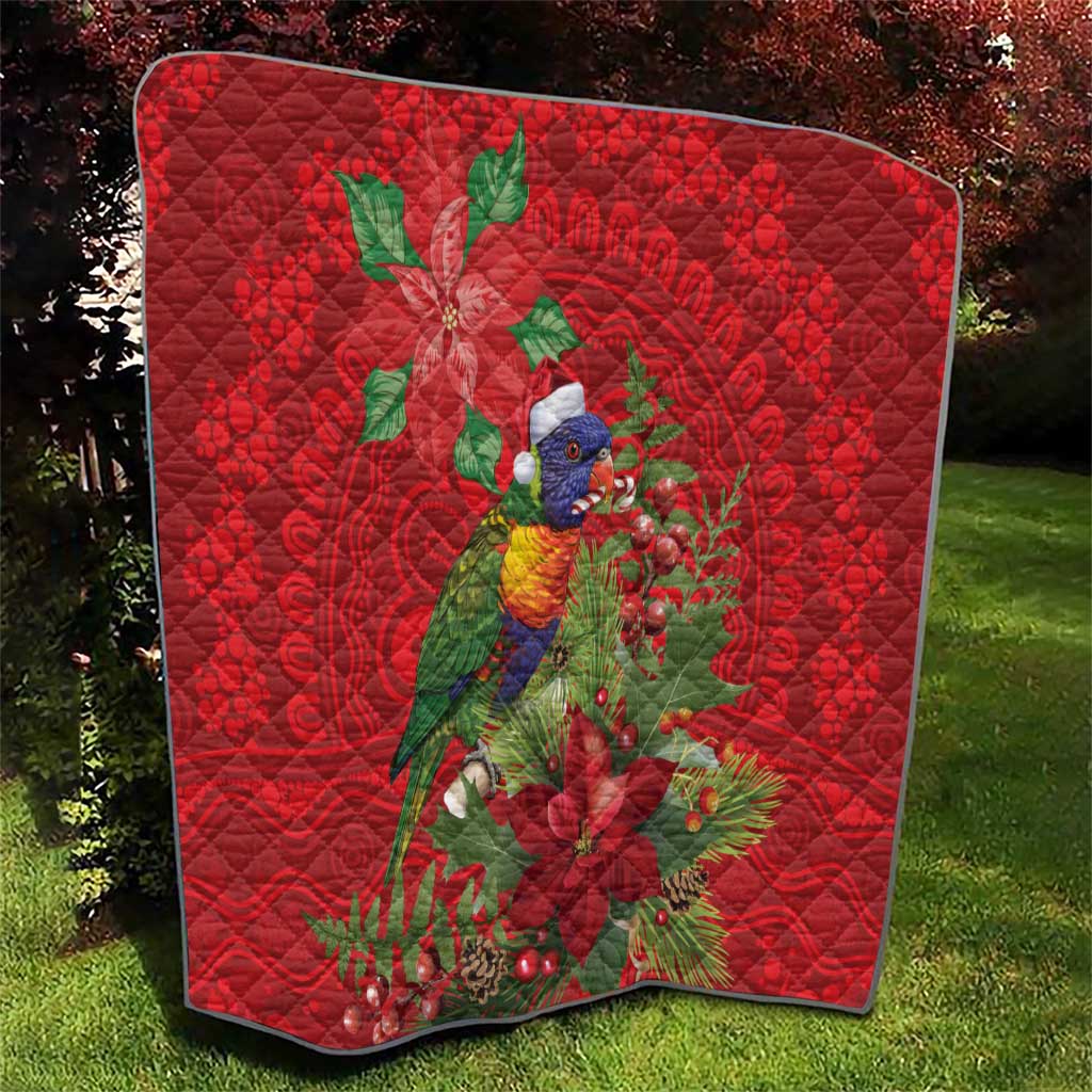 Aussie Rainbow lorikeet Quilt Aboriginal Inspired Christmas - Aussie Hoodie