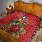 Aussie Rainbow lorikeet Quilt Aboriginal Inspired Christmas - Aussie Hoodie