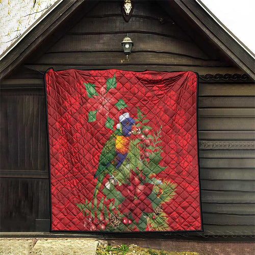 Aussie Rainbow lorikeet Quilt Aboriginal Inspired Christmas - Aussie Hoodie