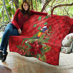 Aussie Rainbow lorikeet Quilt Aboriginal Inspired Christmas - Aussie Hoodie