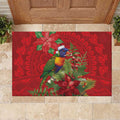 Aussie Rainbow lorikeet Rubber Doormat Aboriginal Inspired Christmas - Aussie Hoodie