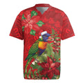 Aussie Rainbow lorikeet Rugby Jersey Aboriginal Inspired Christmas - Aussie Hoodie