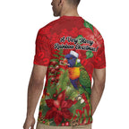 Aussie Rainbow lorikeet Rugby Jersey Aboriginal Inspired Christmas - Aussie Hoodie
