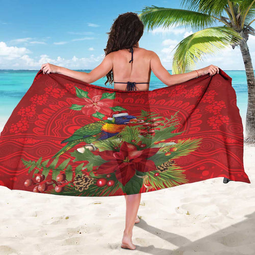 Aussie Rainbow lorikeet Sarong Aboriginal Inspired Christmas - Aussie Hoodie