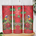 Aussie Rainbow lorikeet Skinny Tumbler Aboriginal Inspired Christmas - Aussie Hoodie