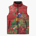 Aussie Rainbow lorikeet Sleeveless Puffer Jacket Aboriginal Inspired Christmas - Aussie Hoodie