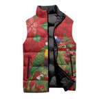 Aussie Rainbow lorikeet Sleeveless Puffer Jacket Aboriginal Inspired Christmas - Aussie Hoodie