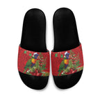 Aussie Rainbow lorikeet Slide Sandals Aboriginal Inspired Christmas - Aussie Hoodie