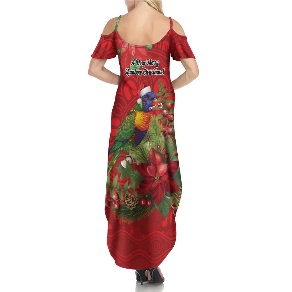 Aussie Rainbow lorikeet Summer Maxi Dress Aboriginal Inspired Christmas - Aussie Hoodie