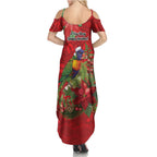 Aussie Rainbow lorikeet Summer Maxi Dress Aboriginal Inspired Christmas - Aussie Hoodie
