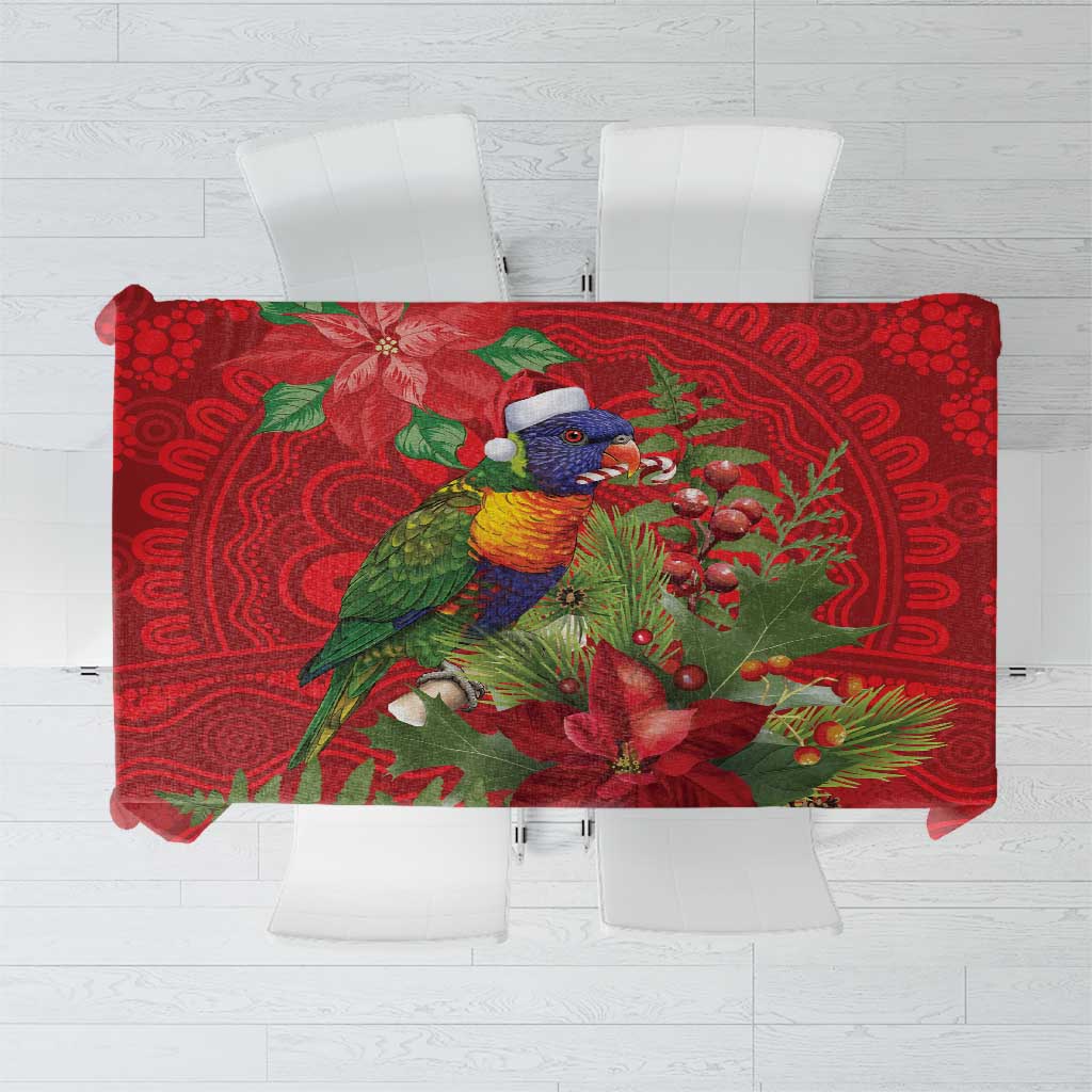Aussie Rainbow lorikeet Tablecloth Aboriginal Inspired Christmas - Aussie Hoodie