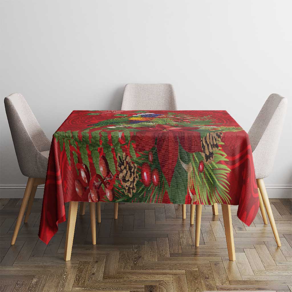 Aussie Rainbow lorikeet Tablecloth Aboriginal Inspired Christmas - Aussie Hoodie