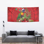 Aussie Rainbow lorikeet Tapestry Aboriginal Inspired Christmas - Aussie Hoodie
