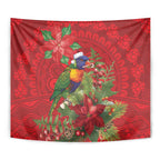 Aussie Rainbow lorikeet Tapestry Aboriginal Inspired Christmas - Aussie Hoodie