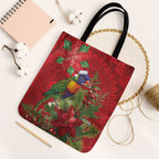 Aussie Rainbow lorikeet Tote Bag Aboriginal Inspired Christmas - Aussie Hoodie