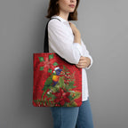 Aussie Rainbow lorikeet Tote Bag Aboriginal Inspired Christmas - Aussie Hoodie