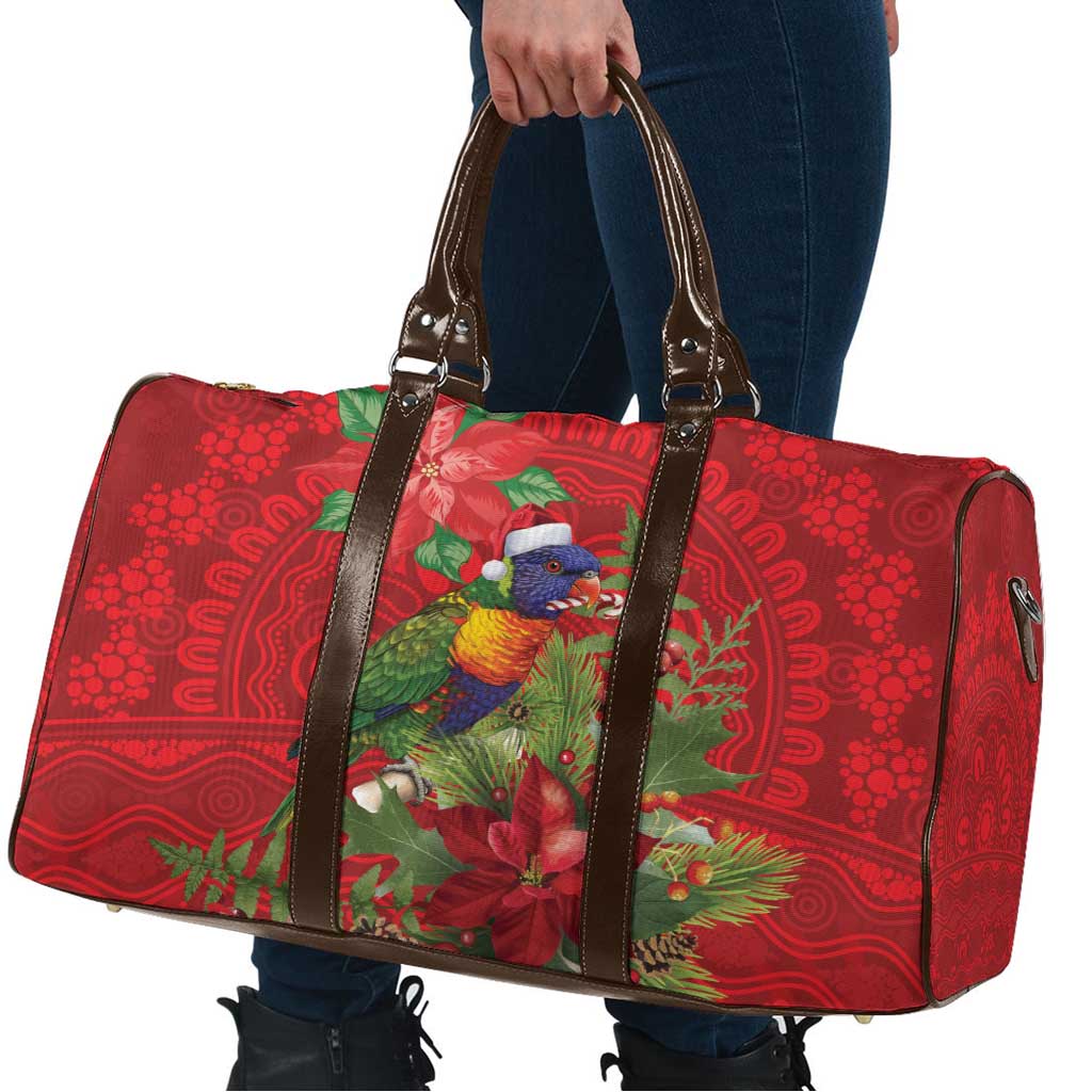 Aussie Rainbow lorikeet Travel Bag Aboriginal Inspired Christmas - Aussie Hoodie